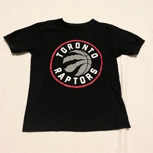 Toronto Raptors Kids Black T-Shirt Size Medium 7/8
